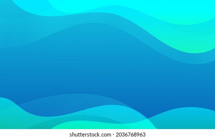 Fondo geométrico de la onda azul abstracta. Diseño de fondo moderno. color de gradiente. Composición de formas fluidas. Apto para el diseño de la presentación. sitio web, base para banners, fondos de pantalla, folletos, carteles