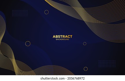 Abstract blue wave geometric background. Modern background design. gradient color. Fluid shapes composition. Fit for presentation design. website, basis for banners, wallpapers, brochure, posters