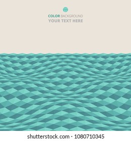 Abstract of blue wave geometric pattern background, illustration vector eps10