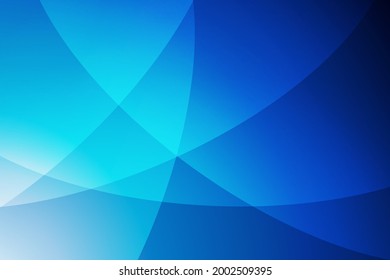 abstract blue wave gradient background with blurred light curved lines, vector illustration