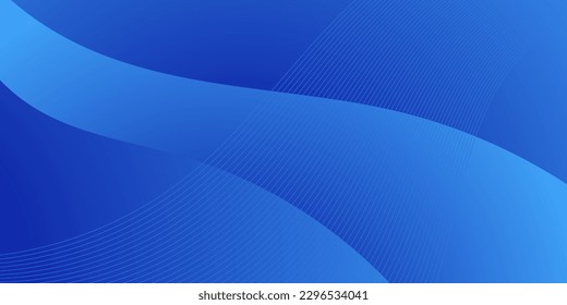 abstract blue wave gradient background with lines