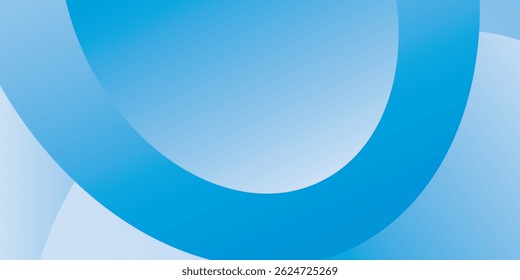 Abstract blue wave gradient background. Dynamic shapes composition. Vector illustration