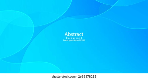 Fundo abstrato do gradiente de onda azul. Terno para banner, web, brochura, panfleto e apresentação