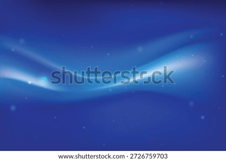 Abstract Blue Wave Gradient Background. Smooth gradient mesh wave. Flowing curved line on blue background for banner, poster, flyer, brochure, website, presenations.Vector illustration
