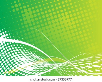 abstract blue wave halftone lines background