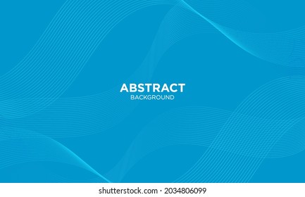 Abstract blue wave line background. Modern background design. Fit for presentation design. website, basis for banners, wallpapers, brochure, posters