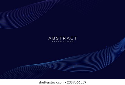 abstract blue wave line background