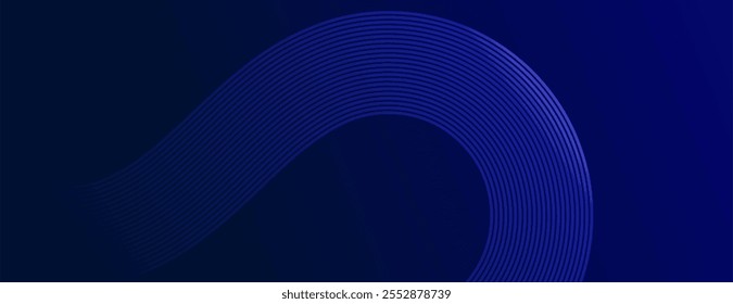 Abstrakte blaue Wellenlinien Hintergrund.
