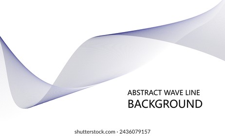 Abstract blue wave lines pattern on white background with space for your text design image wallpaper