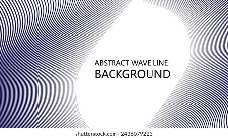 Abstract blue wave lines pattern on white background with space for your text design image wallpaper