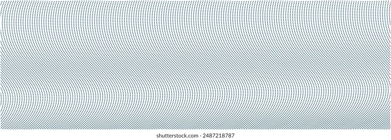 Abstract blue wave lines pattern on white background with space for your text