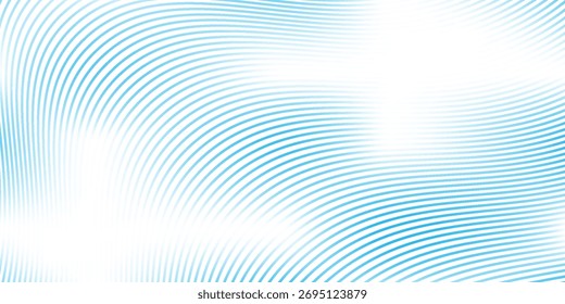 Abstract blue wave lines pattern on white background with godd space for your text art. modern texture graphic design