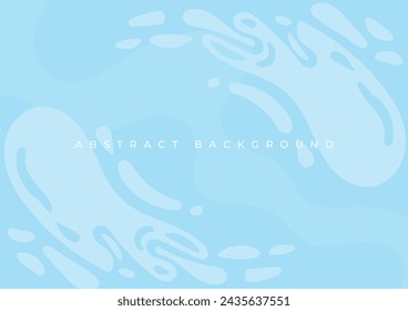 abstract blue wave liquid background design