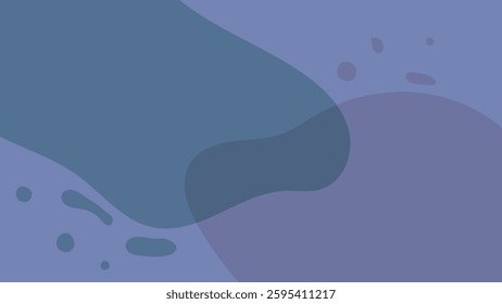 abstract blue wave liquid on purple background vector design