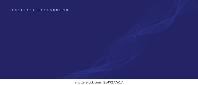 Abstrakte blaue Welle modernen Vektorhintergrund.