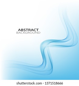 
Abstract blue wave on abstract background. Brochure template