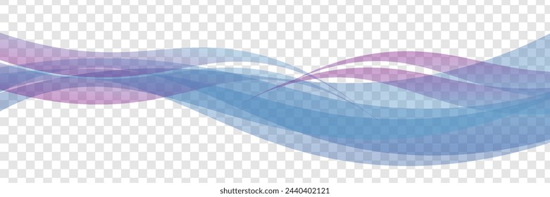 Onda azul abstracta sobre fondo. Ilustración vectorial