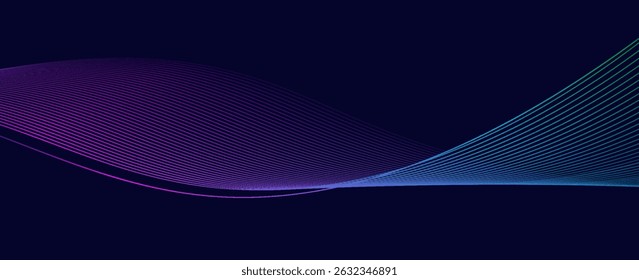 Ola azul Abstractas en el fondo. Ilustración vectorial