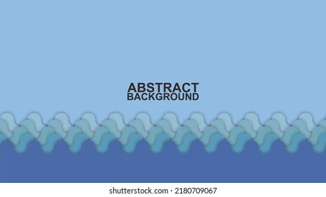 abstract blue wave on bottom with shadow background illustrations. abstract background