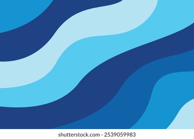  abstract blue wave pattern background. template summer concept. vector illustration
