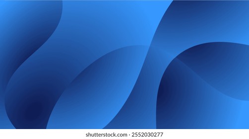 Abstract blue wave pattern for design use.