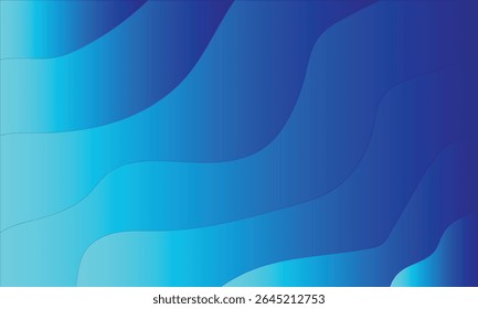  Abstract blue wave pattern with flowing lines and light for a modern digital art backdrop