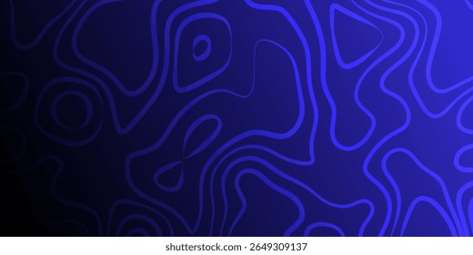 Abstract blue wave pattern provides dynamic visual interest for modern design projects and backgrounds