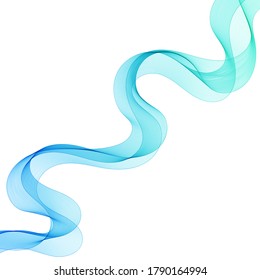 Abstract blue wave with shadow. design for business idea. layout for presentation