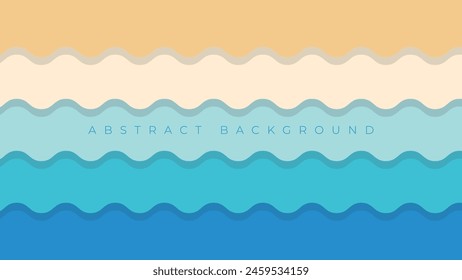 abstract blue wave strips background design