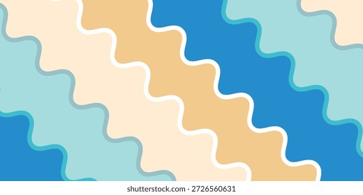 abstract blue wave strips background design