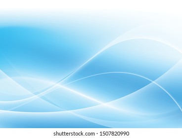 Abstract blue wave template Modern creative concept vector illustration