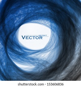 Abstract blue, wave vector background, futuristic illustration eps10