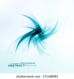 Abstract blue, wave vector background, futuristic illustration eps10