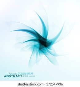 Abstract blue, wave vector background, futuristic illustration eps10