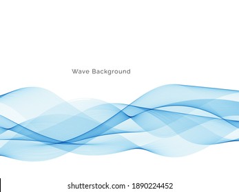 Abstract blue wave vector background