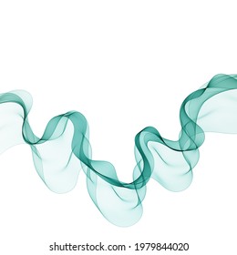 Abstract blue wave vector background Blue wave flow