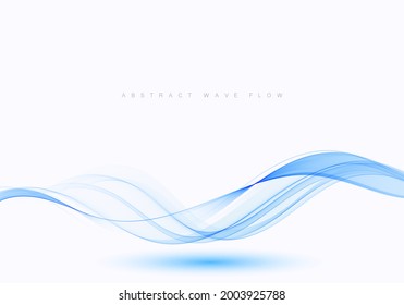 Abstract blue wave vector background