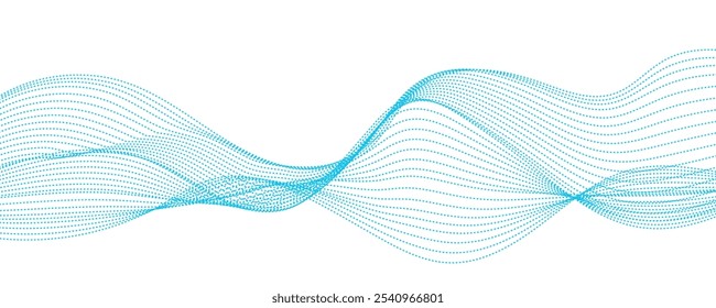  abstract blue wave vector background