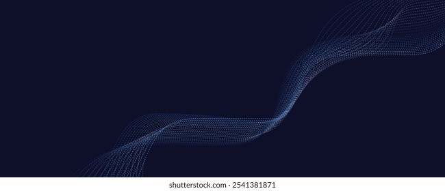 abstract blue wave vector background