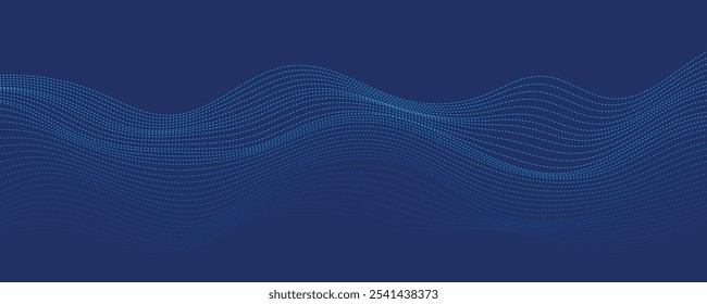 abstract blue wave vector background