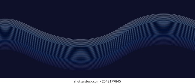 abstract blue wave vector background