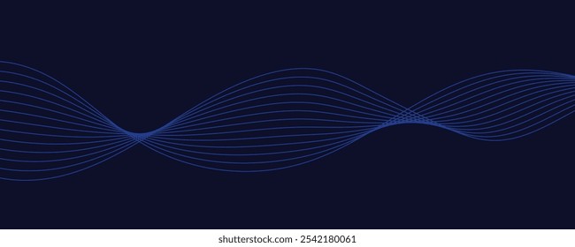 abstract blue wave vector background