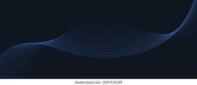 abstract blue wave vector background