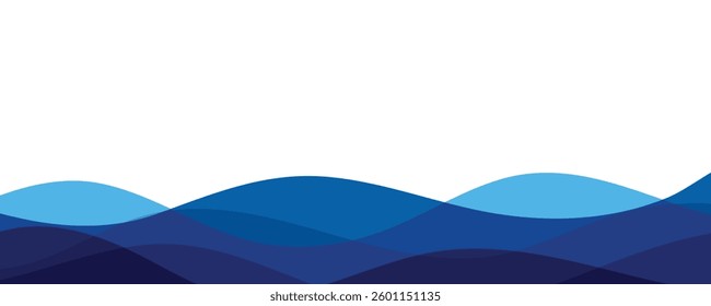 abstract blue wave vector background