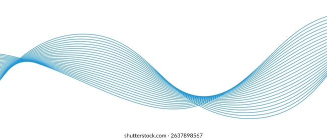 abstract blue wave vector background