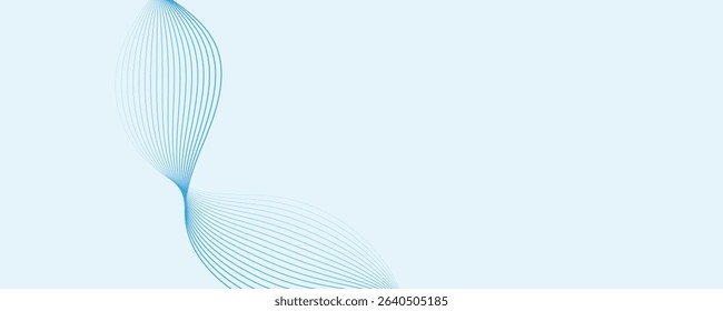 abstract blue wave vector background