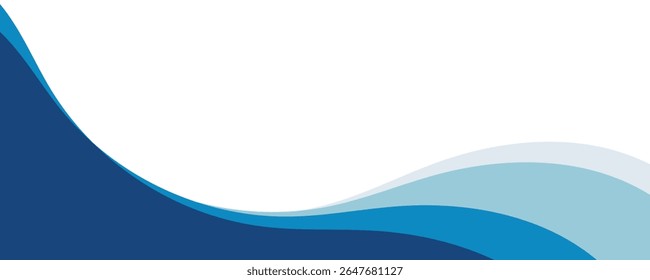 Abstract blue wave vector background. EPS10