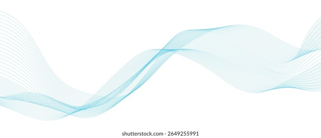 abstract blue wave vector background