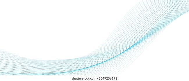 abstract blue wave vector background