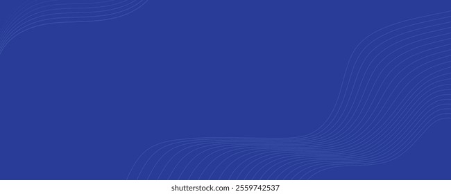Abstract blue wave vector banner